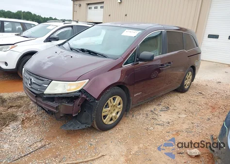 2011 Honda Odyssey Lx из США, поврежденный, VIN 5FNRL5H22BB029604